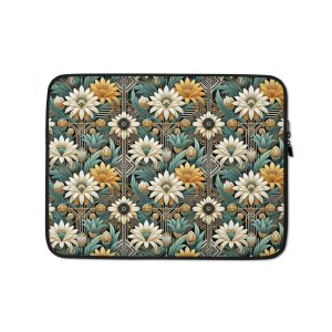 Art Deco Flowers Laptop Sleeve