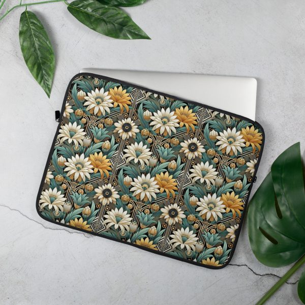 Art Deco Flowers Laptop Sleeve