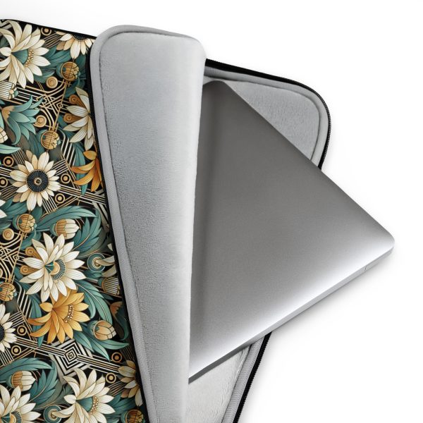 Art Deco Flowers Laptop Sleeve