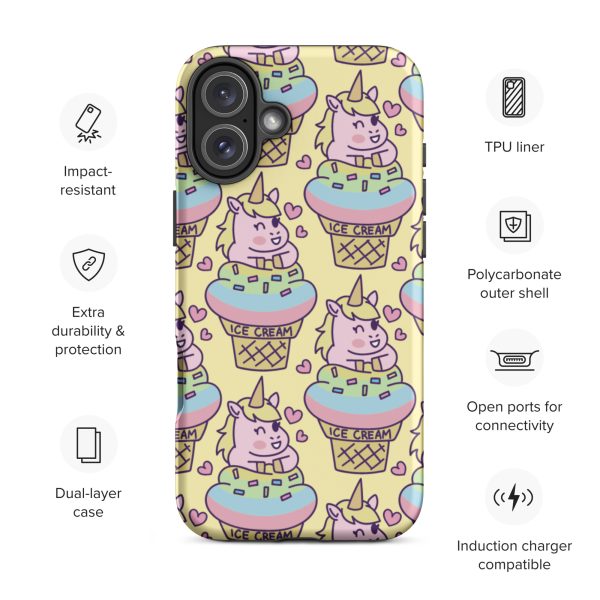 Unicorn Ice Cream iPhone Case