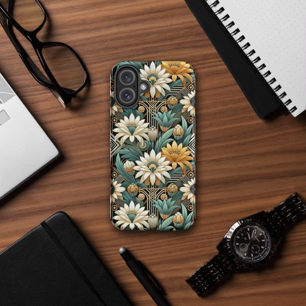 Art Deco Flowers iPhone Case