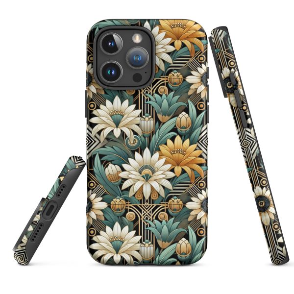 Art Deco Flowers iPhone Case