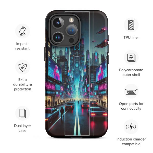 Cyberpunk City iPhone Case