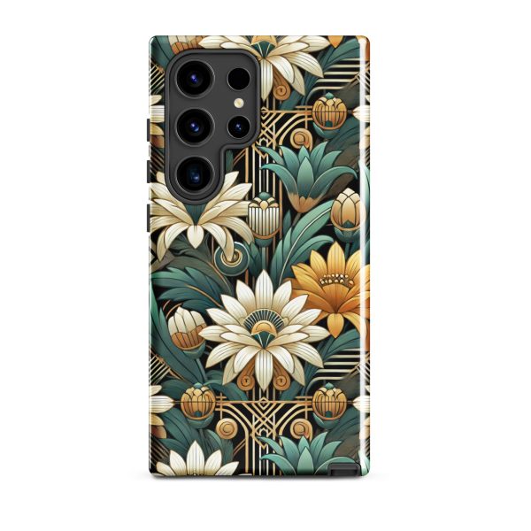 Art Deco Flowers Samsung Case