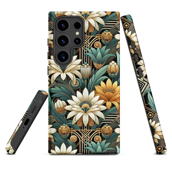 Art Deco Flowers Samsung Case