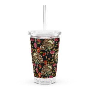 Skull Garden Elegance Reusable Tumbler