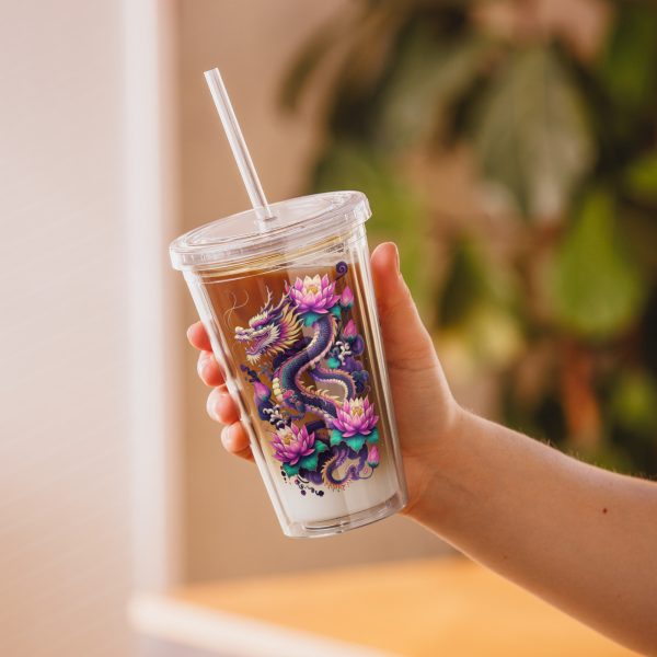 Dragon and Lotus Reusable Tumbler