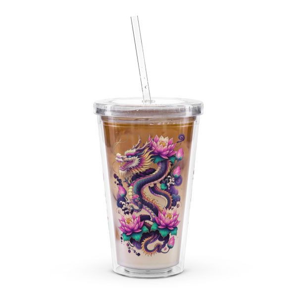 Dragon and Lotus Reusable Tumbler