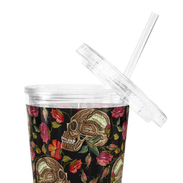 Skull Garden Elegance Reusable Tumbler