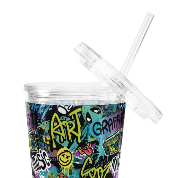 Graffiti Frenzy Reusable Tumbler