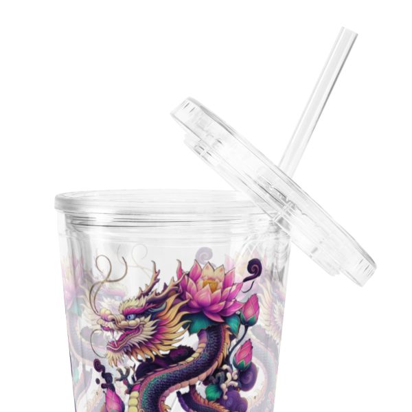 Dragon and Lotus Reusable Tumbler