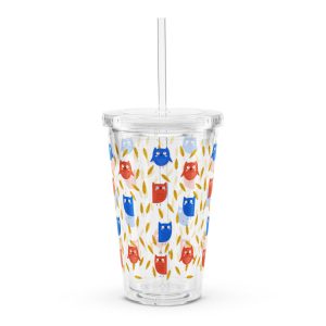 Cute Owls Reusable Tumbler