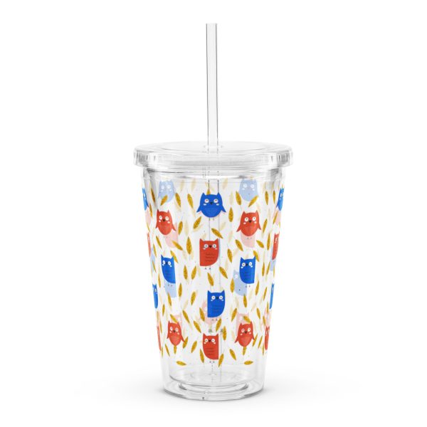 Cute Owls Reusable Tumbler