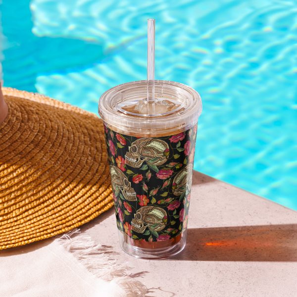 Skull Garden Elegance Reusable Tumbler