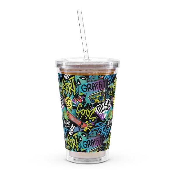 Graffiti Frenzy Reusable Tumbler