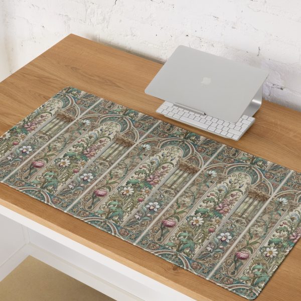 Art Nouveau Flowers Gaming Mouse Pad