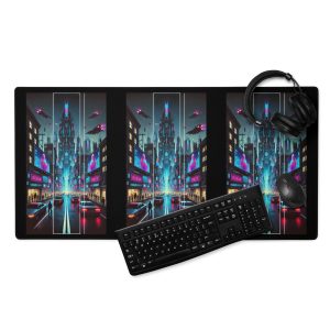 Cyberpunk City Gaming Mouse Pad