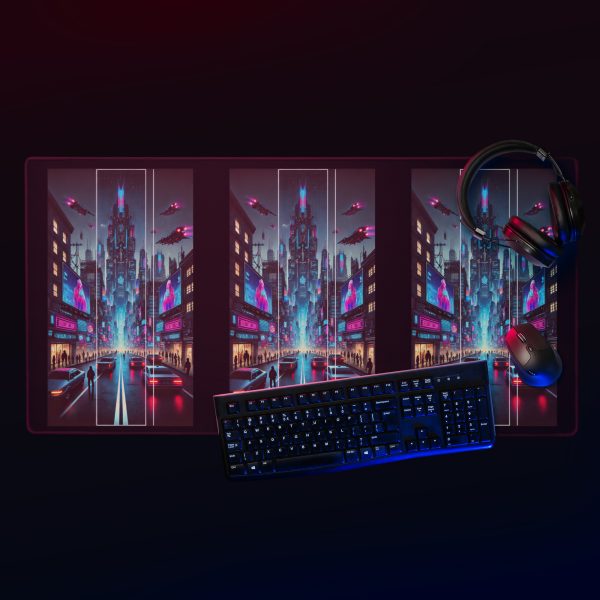 Cyberpunk City Gaming Mouse Pad