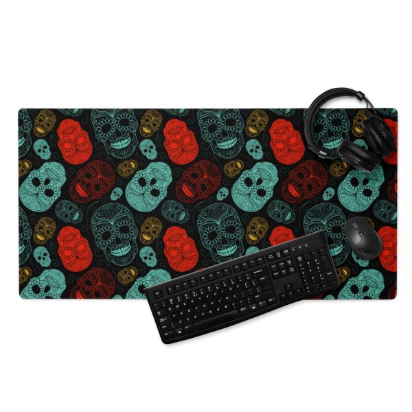 Neon Skulls Gaming Mouse Pad