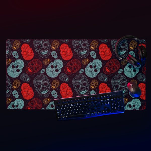 Neon Skulls Gaming Mouse Pad