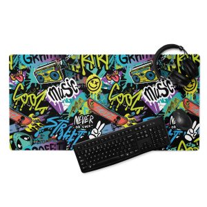 Graffiti Frenzy Gaming Mouse Pad