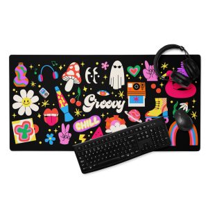 Groovy Stickers Gaming Mouse Pad