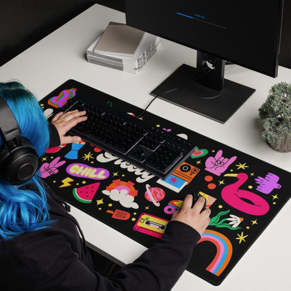 Groovy Stickers Gaming Mouse Pad