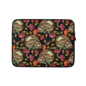 Skull Garden Elegance Laptop Sleeve