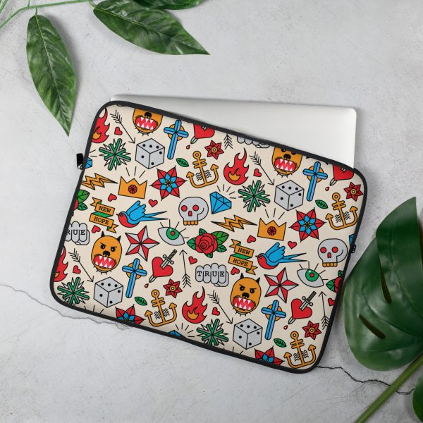 Retro Ink Laptop Sleeve