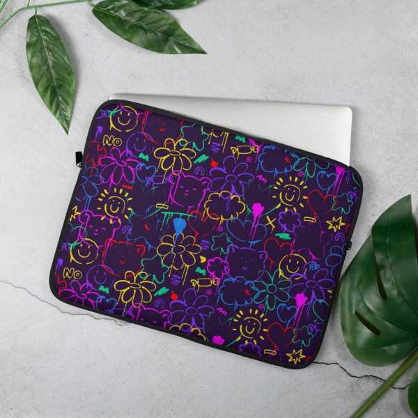 Neon Doodle Laptop Sleeve