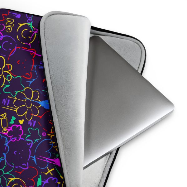 Neon Doodle Laptop Sleeve