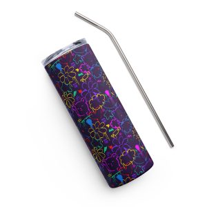 Neon Doodle Stainless Steel Tumbler