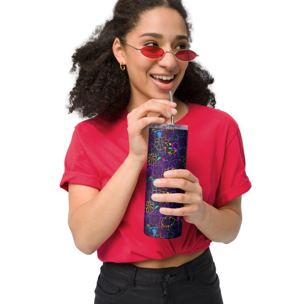 Neon Doodle Stainless Steel Tumbler