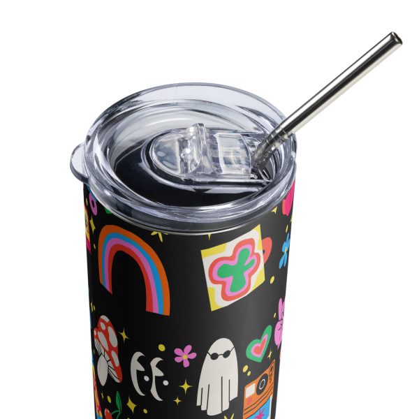 Groovy Stickers Stainless Steel Tumbler