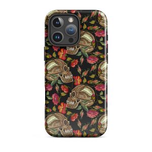 Skull Garden Elegance iPhone Case