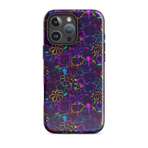 Neon Doodle iPhone Case