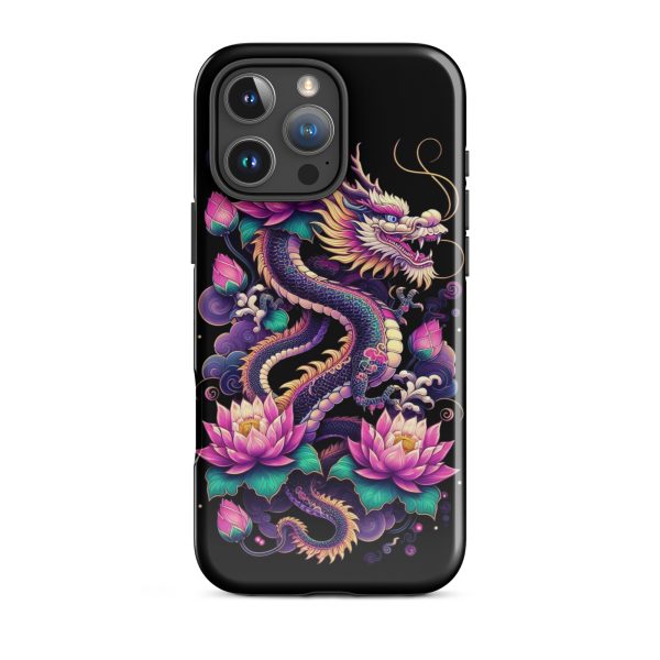 Dragon and Lotus iPhone Case