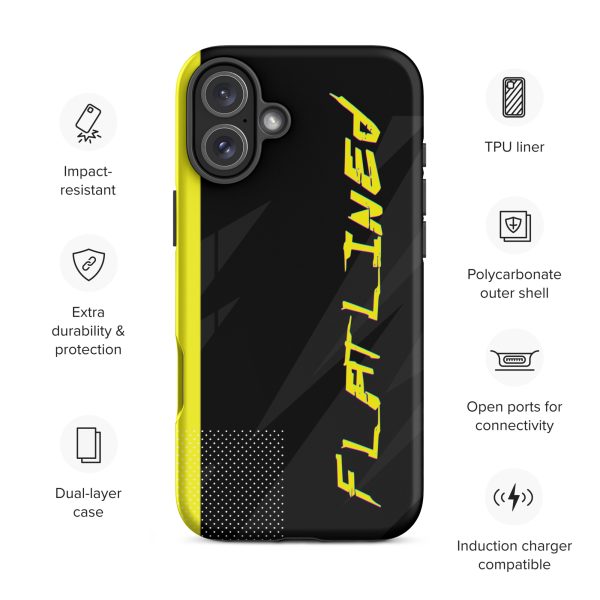 Cyberpunk FLATLINED iPhone Case