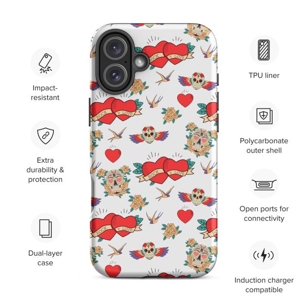 Rock and Love iPhone Case