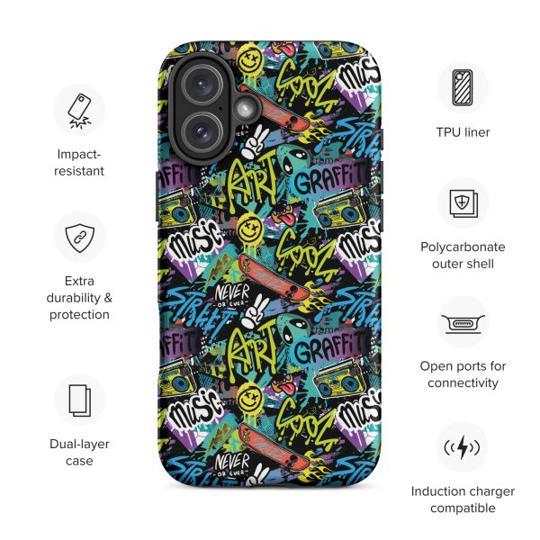 Graffiti Frenzy iPhone Case