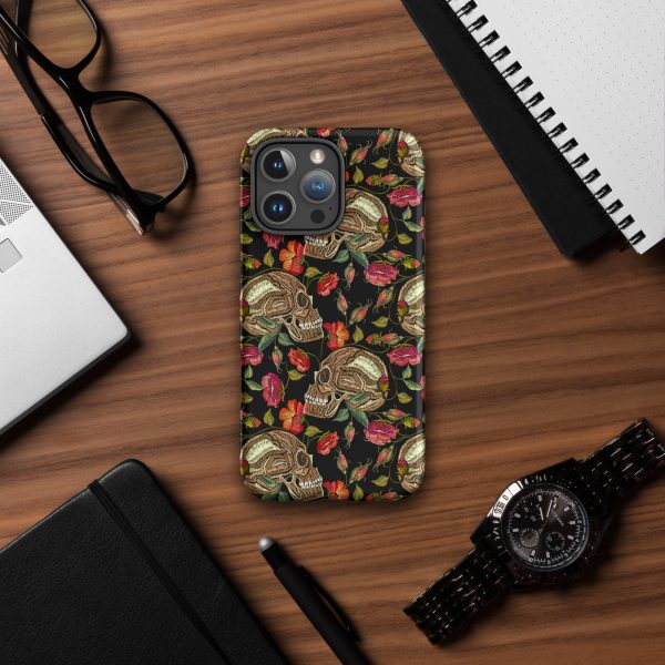 Skull Garden Elegance iPhone Case