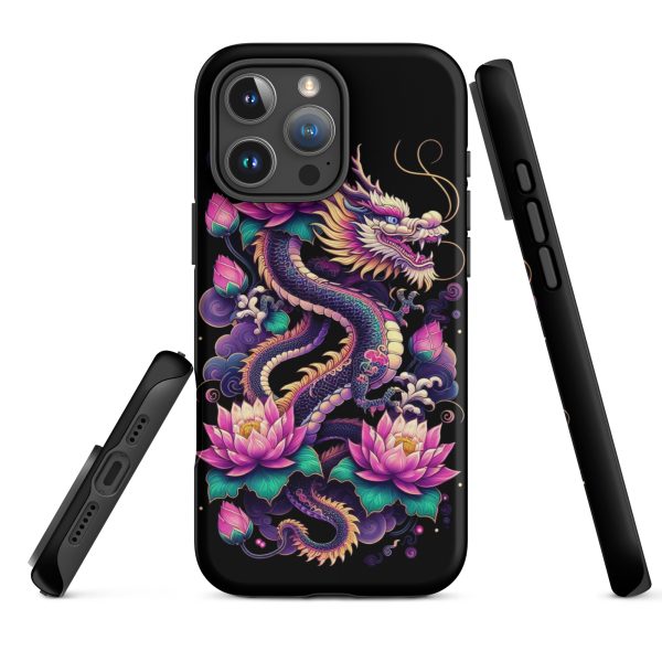 Dragon and Lotus iPhone Case