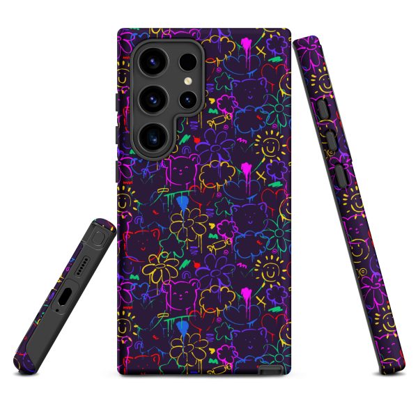 Neon Doodle Samsung Case