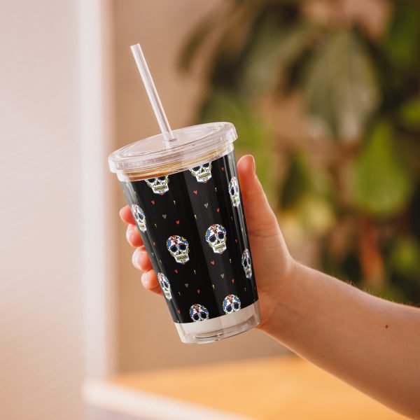 Midnight Skull Party Reusable Tumbler