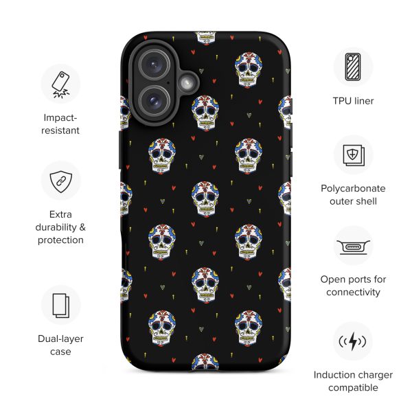 Midnight Skull Party iPhone Case