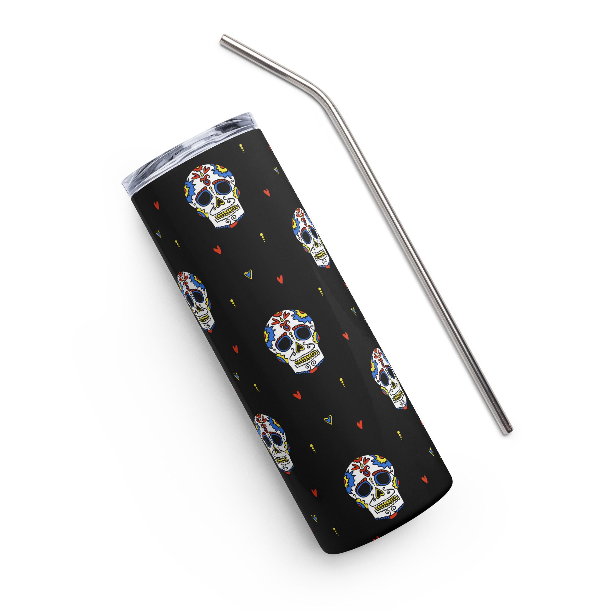 Midnight Skull Party Stainless Steel Tumbler 1 Midnight Skull Party Stainless Steel Tumbler