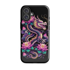 Dragon and Lotus iPhone Case